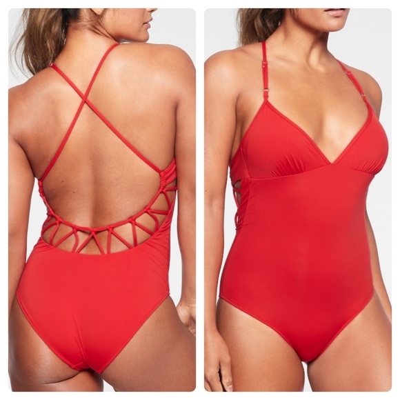 athleta loop back one piece